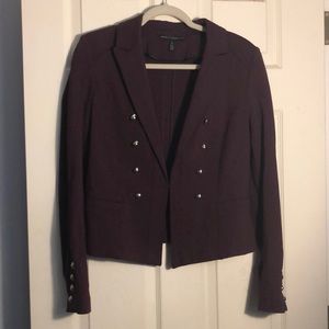 WHBM cropped blazer, hits high on hip